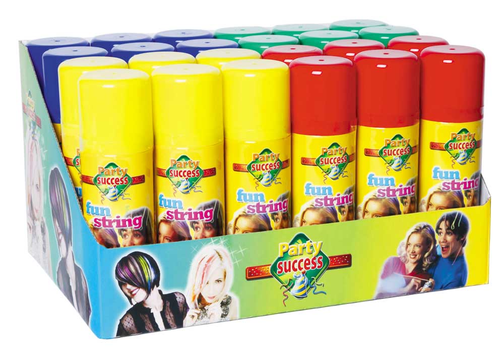 Silly String Spray 4 Asst. (83ml) - 2300