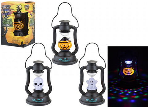 SPOOKY LIGHT UP & SOUND LAMP 28.5CM