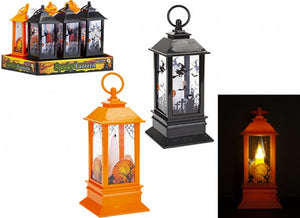 LIGHT UP HALLOWEEN LANTERN 22CM