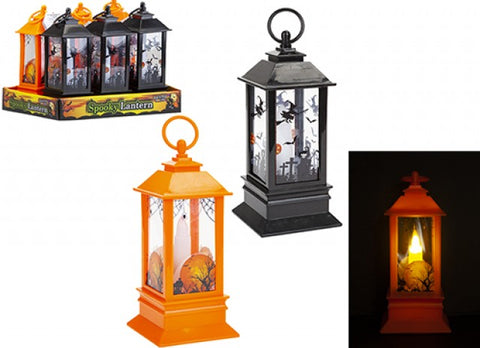 LIGHT UP HALLOWEEN LANTERN 22CM