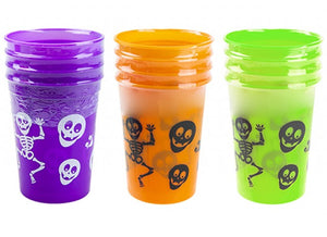 PLAIN COL PLASTIC PRINTED CUPS 8OZ