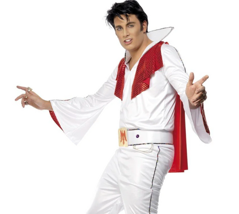 Elvis Costume, White & Red