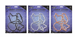 Halloween Plastic Cookie Cutters 4pk