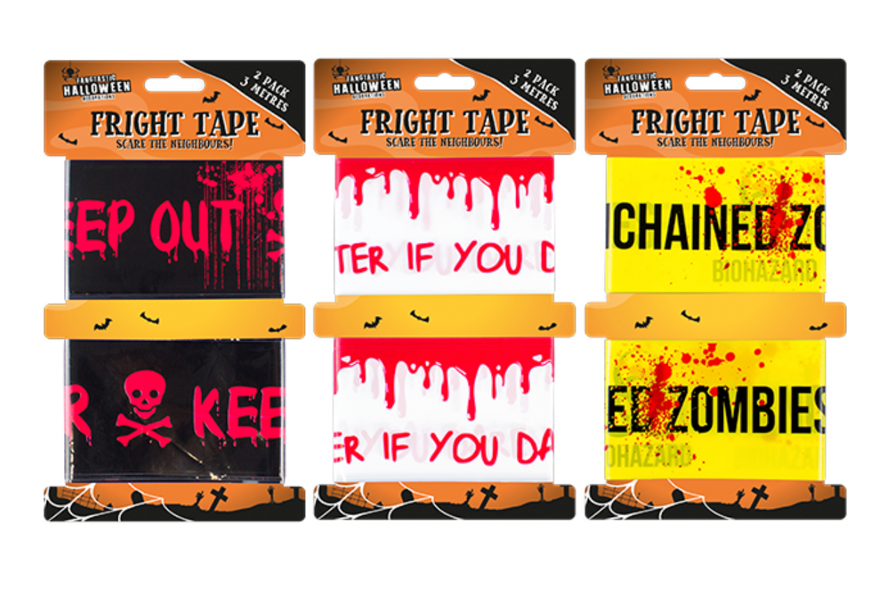 Halloween Fright Tape - 2 Pack