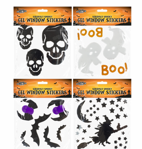 Assorted Halloween Gel Window Stickers