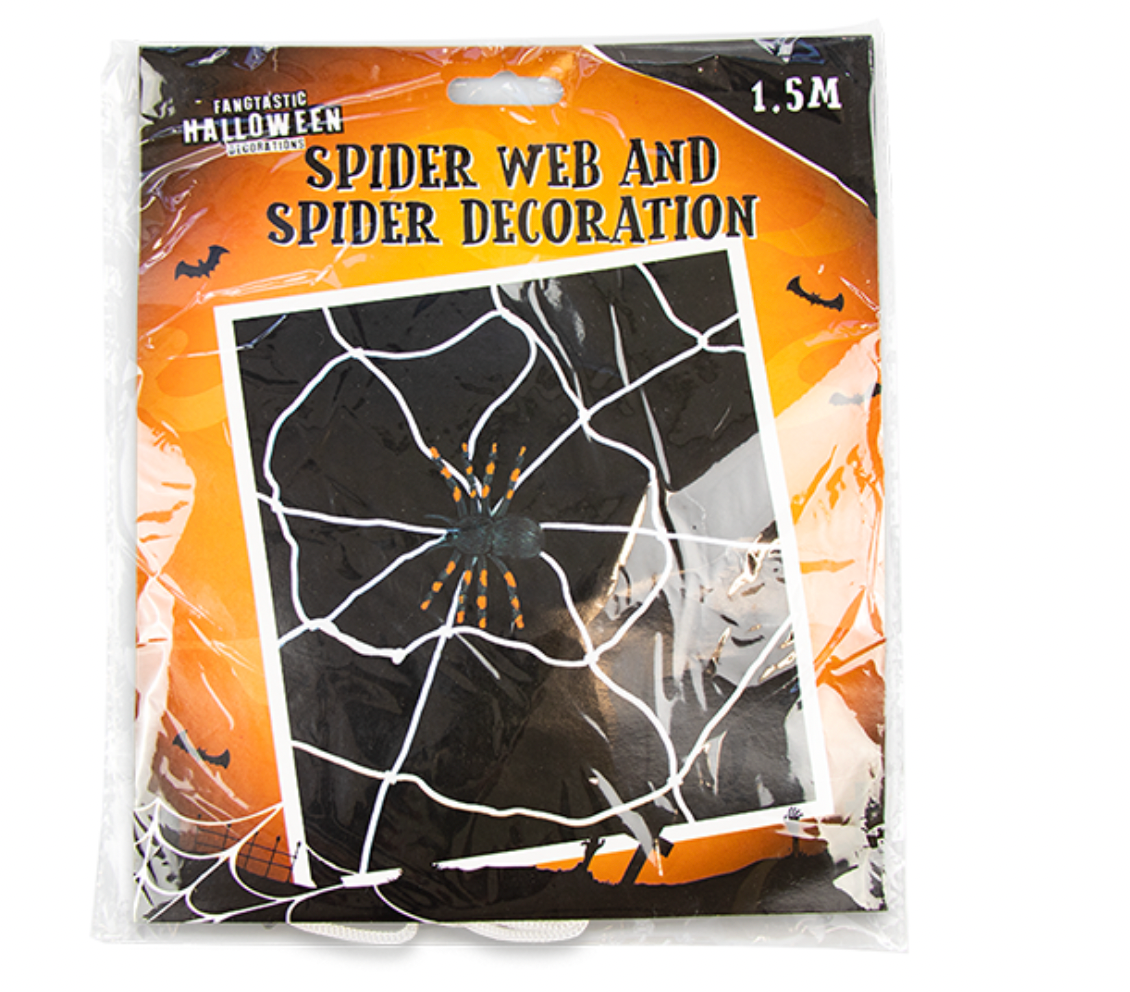 Halloween Spider Web & Spider