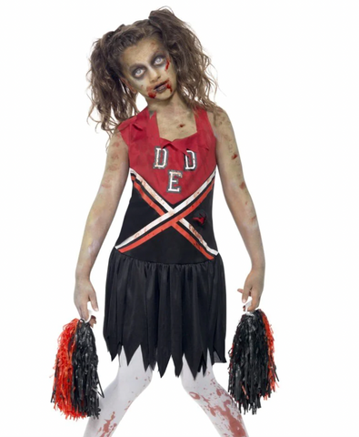 Zombie Cheerleader Child Girl's Costume