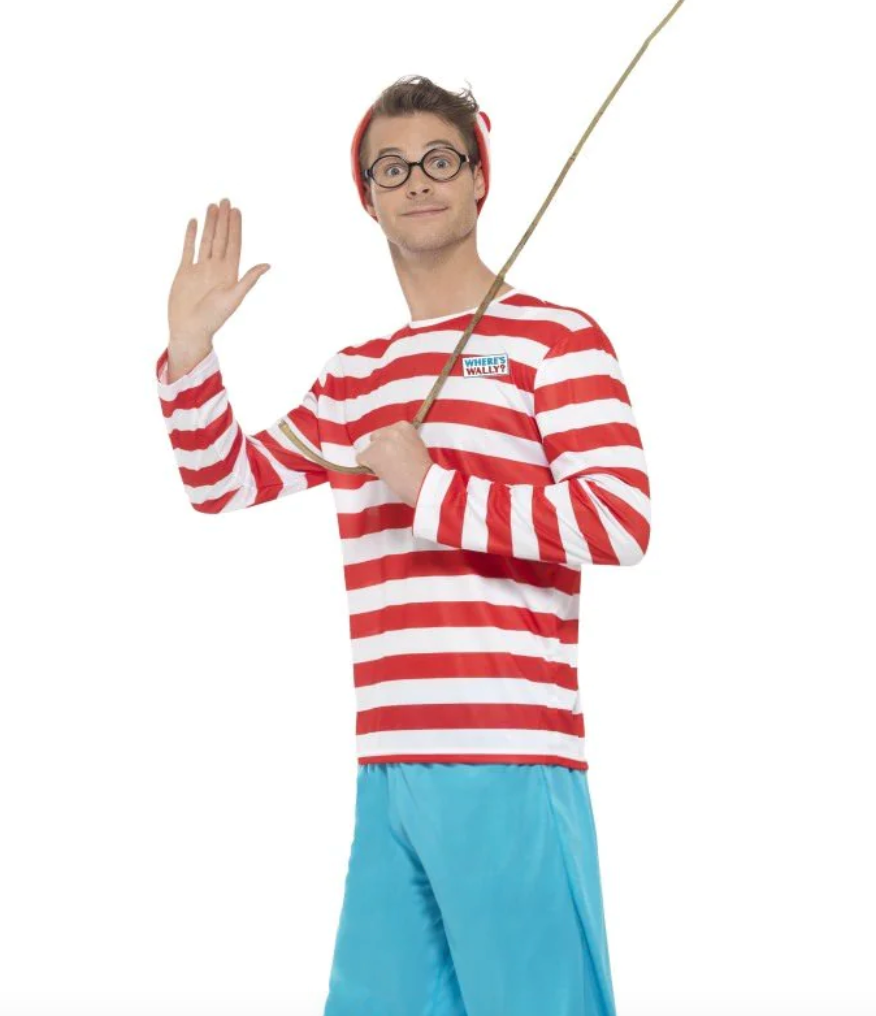 Mens Where's Wally? Costume