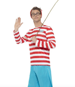 Mens Where's Wally? Costume