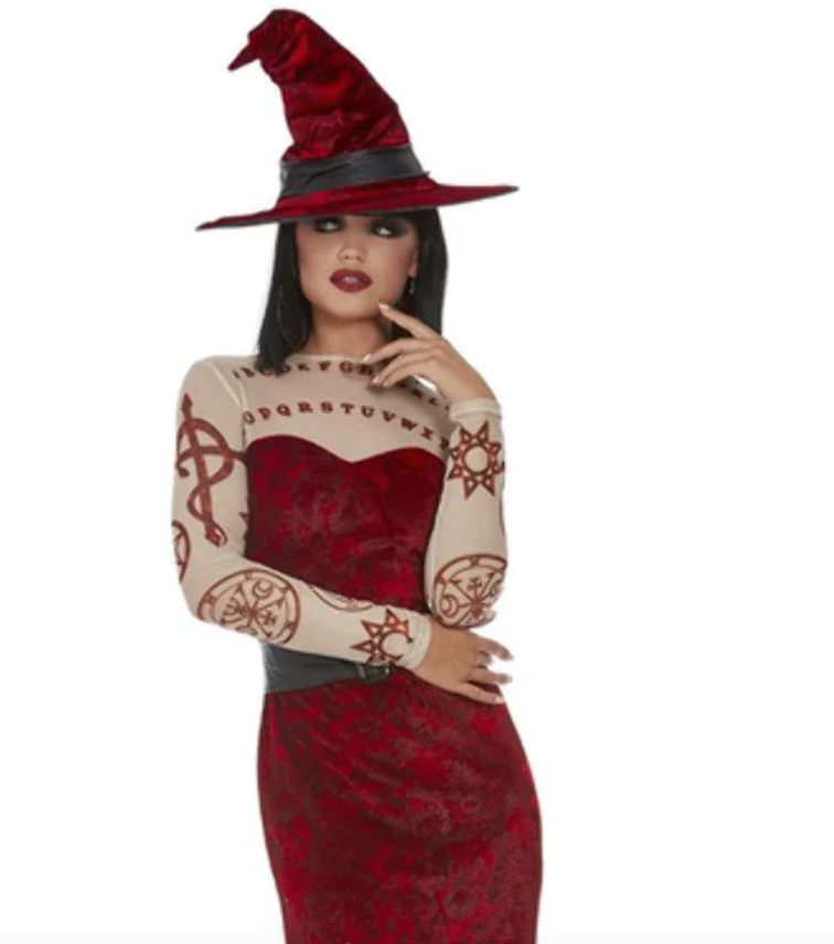 Satanic Witch Costume, Red