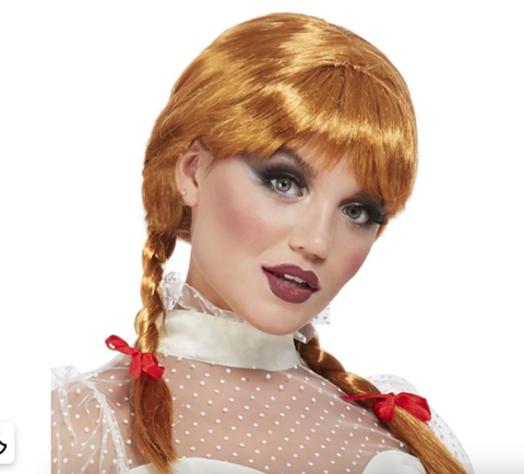 Porcelain Doll Wig, Auburn