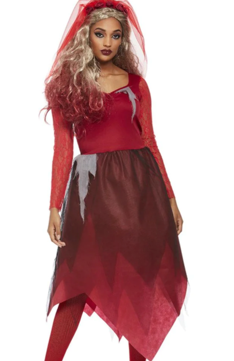 Graveyard Bride Costume, Red