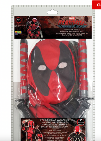 Deadpool Costume Top Weapon Set Style: G34233