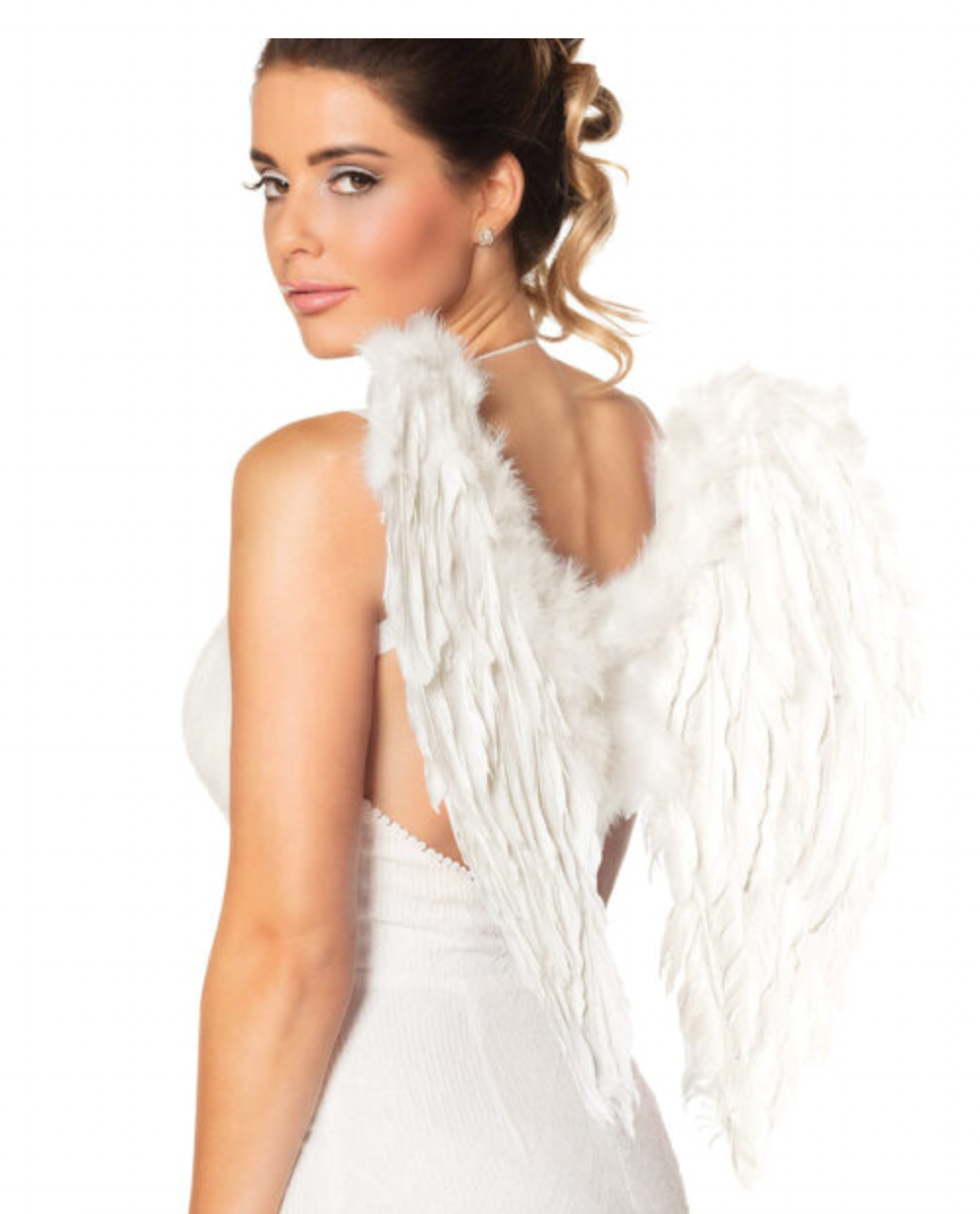 White Feather Angel Wings 50x50cm (Foldable)