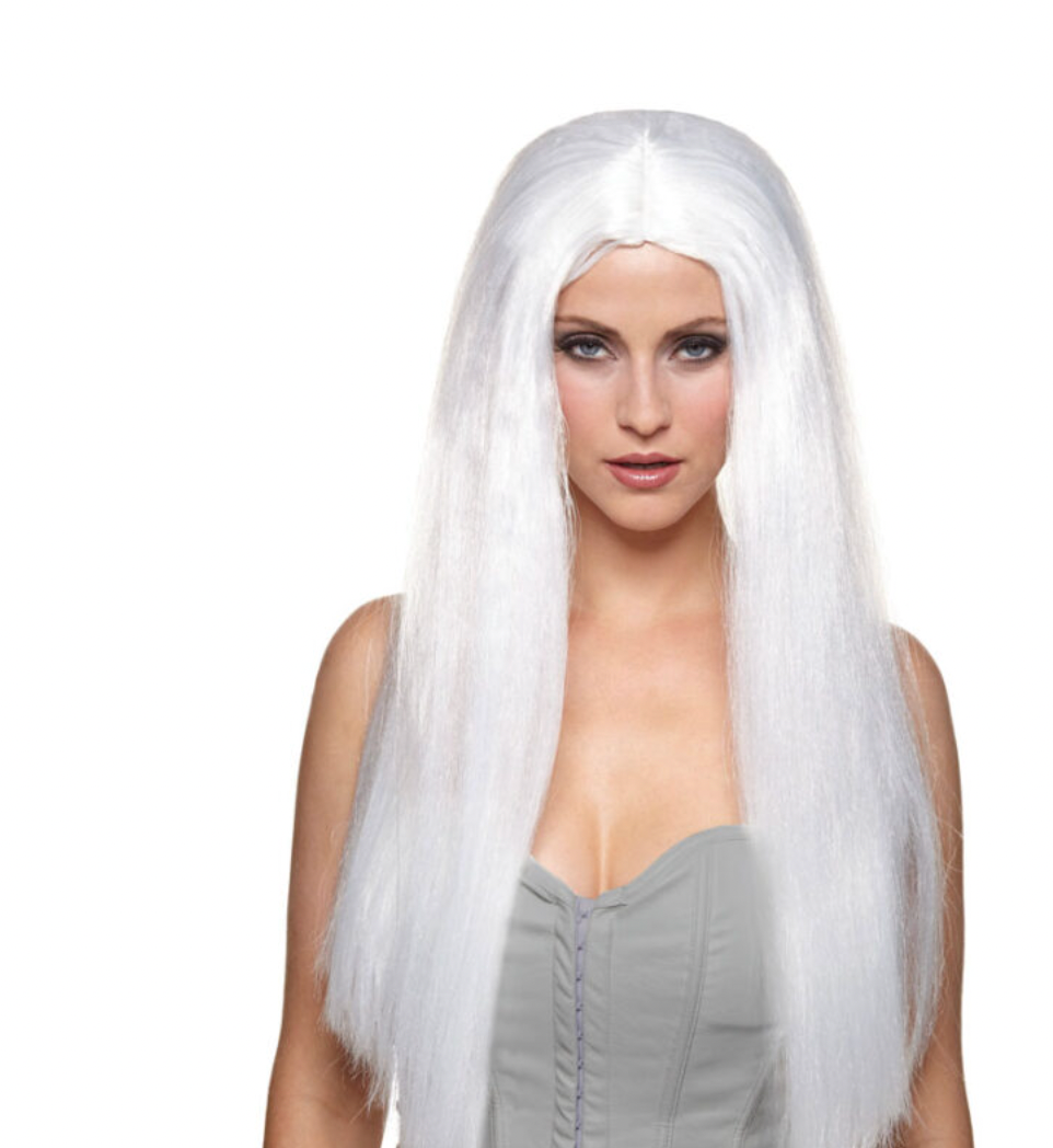 61cm White Wig