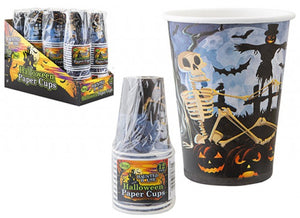 HALLOWEEN PAPER CUPS 9OZ 12 PACK