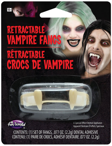 Retractable Vampire Teeth - Trick Or Treat Halloween Stores