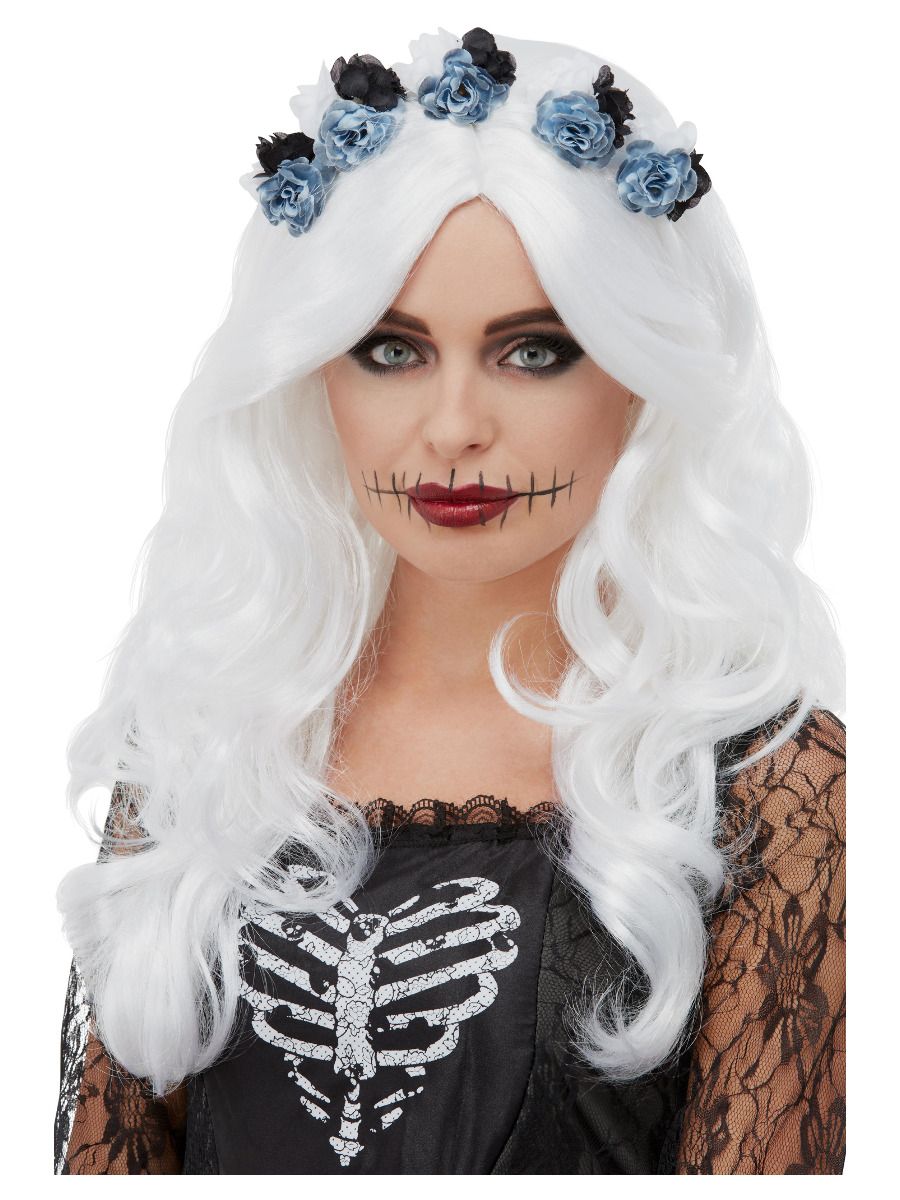 Day of the Dead Wig - White