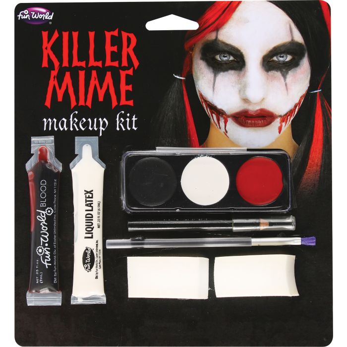 Killer Mime Make-Up Kit - Trick Or Treat Halloween Stores