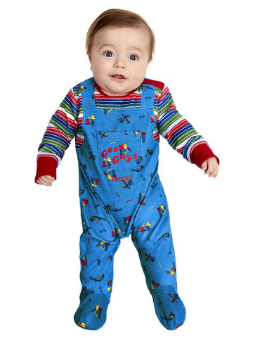 Chucky Baby Costume -  Blue & Red