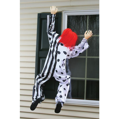 5 Foot Creepy Climbing Clown - Black/White