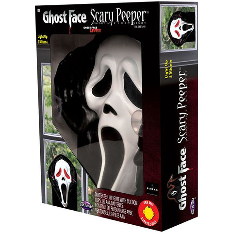 Ghost Face Light Up Scary Window Peeper