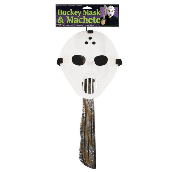 Hockey Mask & Machete Set