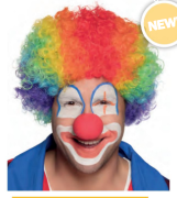 Multi-Coloured Clown Wig