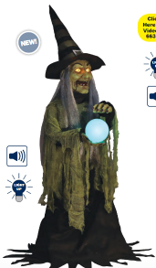 Fortune Teller Witch Animated Figure