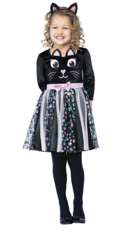 Toddler Cat Dress & Headband T2