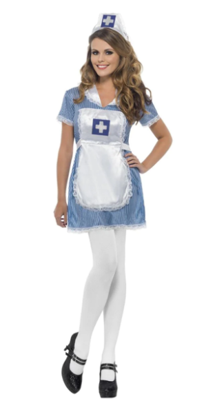 Nurse Naughty Costume Blue