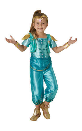 Shimmer & Shine Girls Genie Kids Fancy Dress Costume